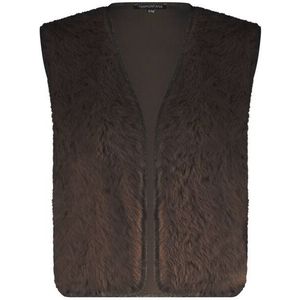 Tramontana gilet bruin met glitter