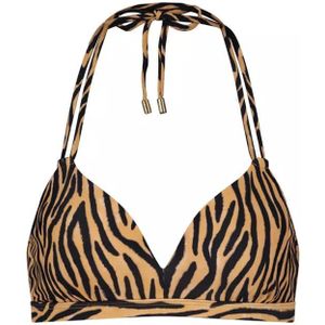 Beachlife soft zebra halter bikinitop -