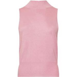 Keshia gebreide top in roos