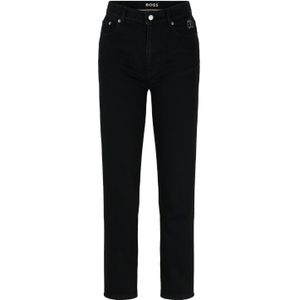 Boss - Straight-Fit Cropped Jeans - Zwart - Dames