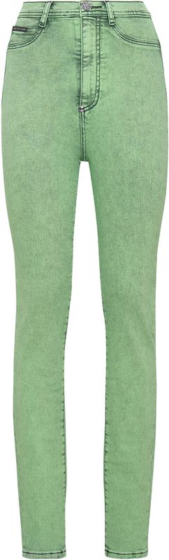 Jeans - Super Hoge Taille Jegging - Stone Washed Denim
