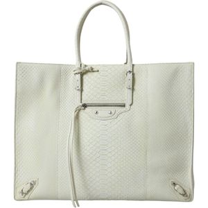 Balenciaga Python leren tote