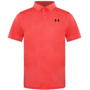 Under Armour - Korte Mouw Kraag - Rood - Kids Performance Poloshirt