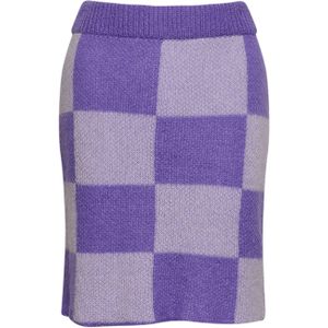 Kiana gebreide rok in lila