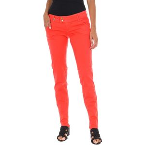 MET - Straight Jeans - Rood - Dames - Katoen - Smal Gesneden