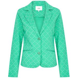 HV Society - hvsmonroe - Blazer - Zacht Stretch Katoen - All-over Logo Print