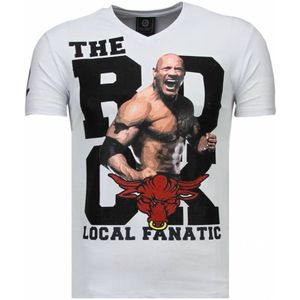 Local Fanatic The rock rhinestone t-shirt