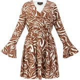 faina jurk - zebraprint sookie