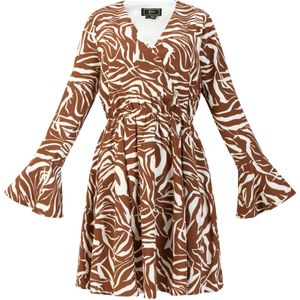 faina jurk - zebraprint sookie