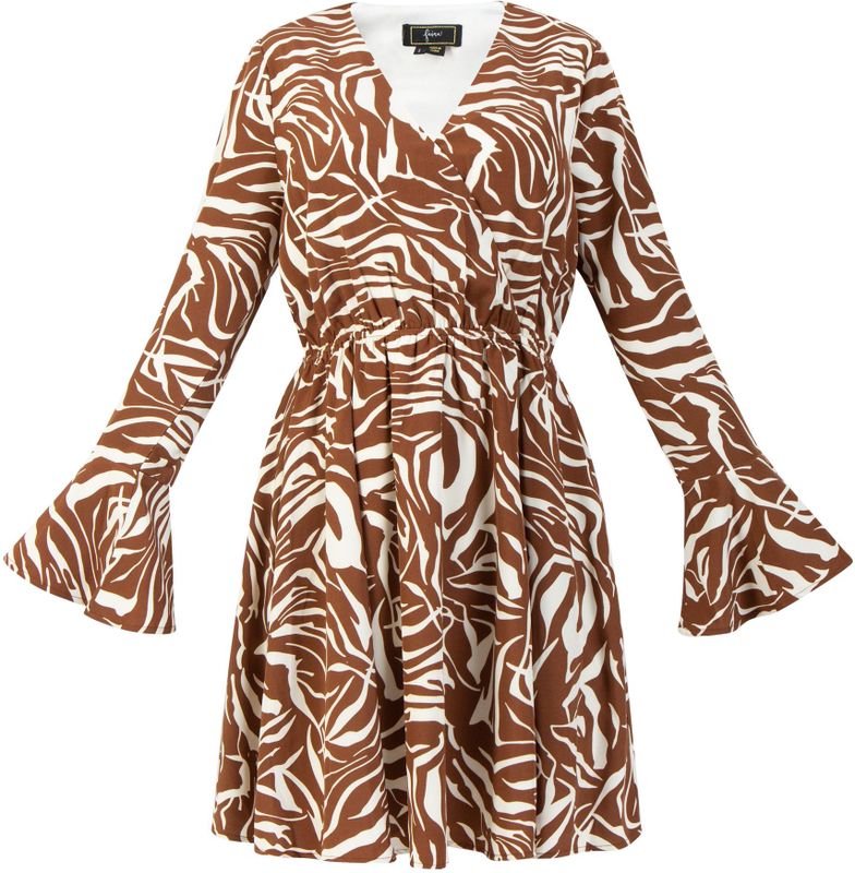 faina jurk - zebraprint sookie