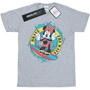 Li-cense Disney heren minnie mouse brave the wave t-shirt