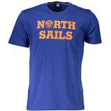 North Sails - Graphic Tee - Blauw - T-shirt - Korte Mouwen - Ronde Hals