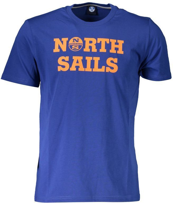 North Sails - Graphic Tee - Blauw - T-shirt - Korte Mouwen - Ronde Hals