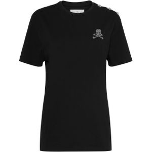 Philipp Plein - Skull & Bones - T-shirt - Zwart - Katoen