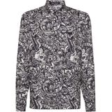 Philipp Plein - Overhemden - Zwart - Zijde - Sugar Daddy Cut