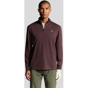 Lyle & Scott - Golfcourse Midlayer - Paars - Tussenlaag