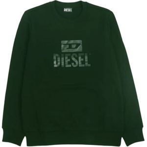 Diesel - Mono Tone Logo - Sweatshirt - Donkergroen