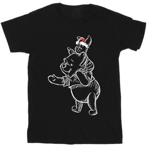 Disney Heren Winnie The Pooh Knorretje Kerst-T-shirt