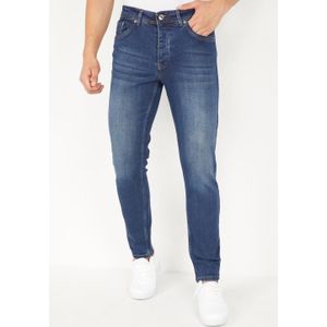 True Rise Donker jeans regular fit