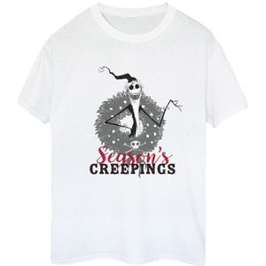 Li-cense Disney dames the nightmare before christmas seasons creepings krans katoenen vriendje t-shirt