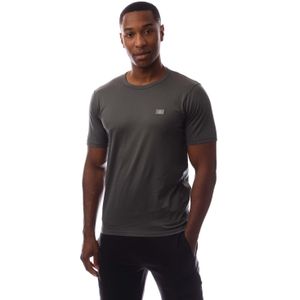 C.P. Company - 70/2 - T-shirt - Grijs - Gemerceriseerd Jersey met Logo Patch