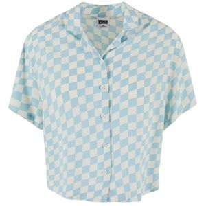 Urban Classics Dames geruit viscose overhemd
