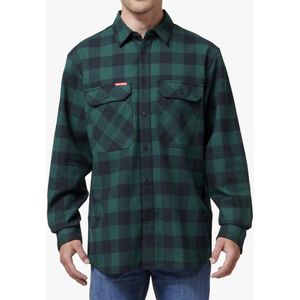 Hard Yakka - LANGEA KORTE CHECK FLANELL - Overhemd - Groen