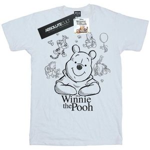 Li-cense Disney dames winnie de poeh collage schets katoenen vriendje t-shirt