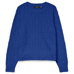 Regular fit gebreide pullover met kabelpatroon, model 'ARIES'