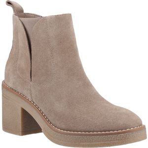 Hush Puppies - Felicia - Enkellaarsjes - Taupe - Suède