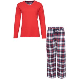 By Louise Dames pyjama set met flanellen pyjamabroek
