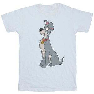 Li-cense Disney dames lady and the tramp spaghetti hart katoenen vriendje t-shirt