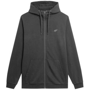 4F - m1466 - Hoodie - French Terry - Heren - Volledige Ritssluiting - Zwart