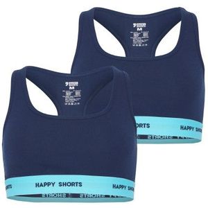 Happy Shorts - Bustier - Blauw - 2-Pack