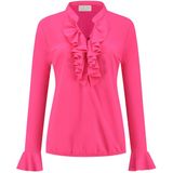 Helena Hart Blouse ruche 7257 fuchsia