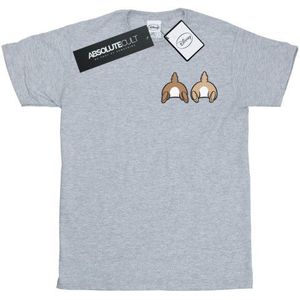 Li-cense Disney dames chip n dale rugzijde borst print katoenen vriendje t-shirt