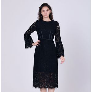 Bustier - Lijnen en Kantjurk - Tulpen Mouwen