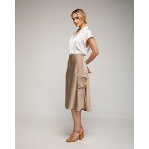 Cargo - Satijnen Midirok - Cargostijl - Met Elastische Taillezakken