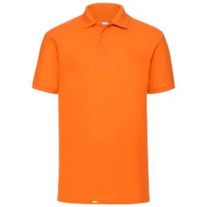 Fruit of the Loom - Poloshirt - Eenvoudig - Groen - 65% Polyester 35% Katoen