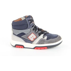 Braqeez Cay Chicago Leren Sneakers Grijs