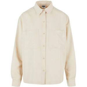 Urban Classics Dames twill oversized overhemd