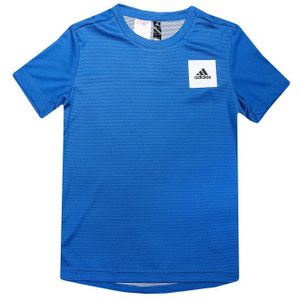 adidas - AEROREADY T-shirt - Blauw-Wit - Korte Mouwen