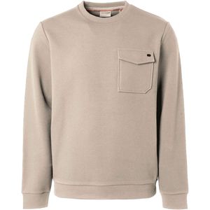 No Excess Sweater ronde hals crewneck jacquard cream