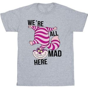 Li-cense Disney heren alice in wonderland allemaal gek hier t-shirt