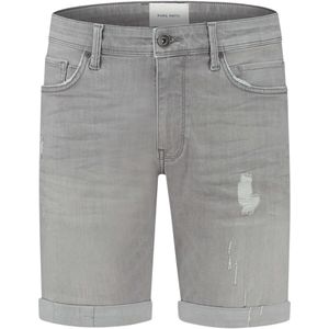 Pure Path The steve skinny fit shorts denim light grey