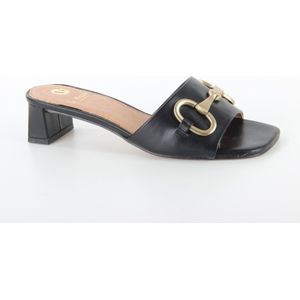 La Strada 2101627 black dames slippers