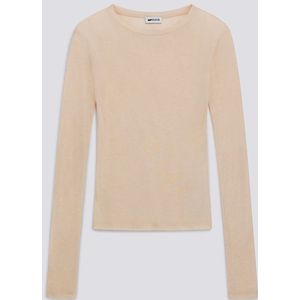 Damesbeige HANIKE W.M/L T-shirt met lange mouwen