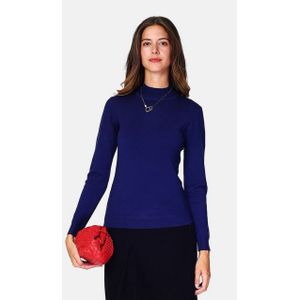 William de Faye Funnel neck blauw