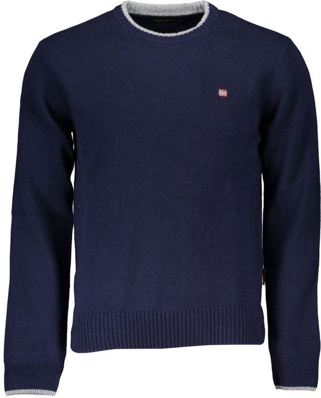Sweater - Blauw - Crew Neck - Langsleeve - Regular Fit