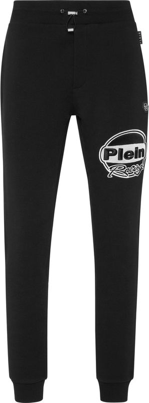 Philipp Plein - Sweatpants Racing - Zwart - Joggingbroeken - Katoenmix Fleece